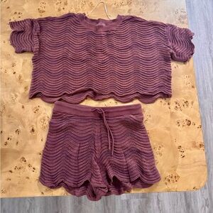 L*Space Mauve Knit Set